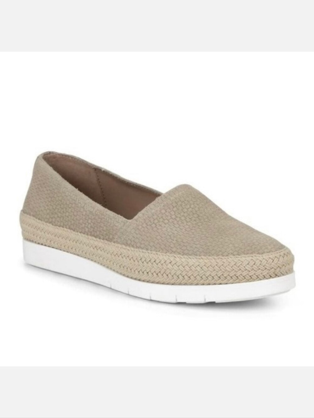 Donald Pliner Perci Woven Leather Nude Neutral Espadrilles Women’s Sz 6.5
